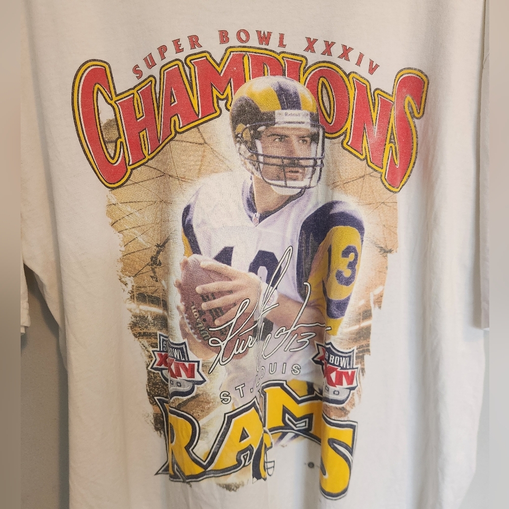 Vintage St. Louis Rams Super Bowl Tee Shirt - Picture 2 of 3